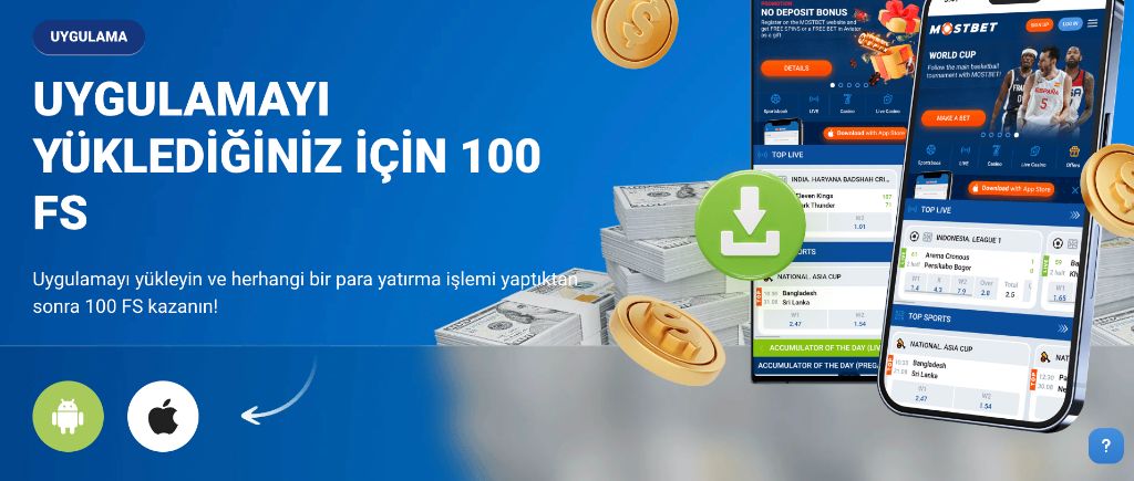 Mostbet mobil uygulama indirme kampanyası: uygulamayı yükle ve 100 FS kazan