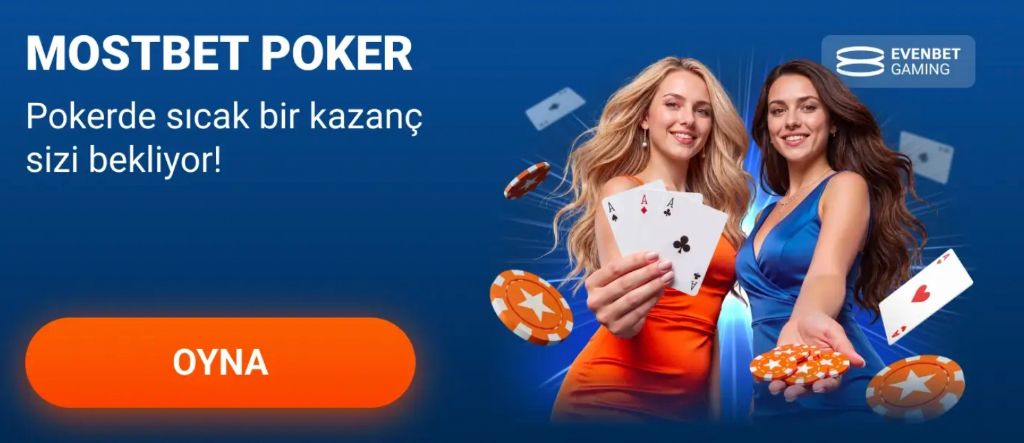 Mostbet Poker oyunu — Evenbet Gaming sağlayıcısı ile canlı poker