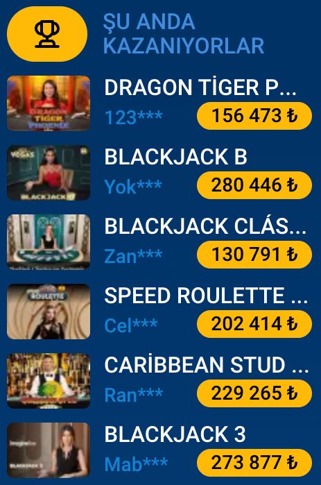 Mostbet canlı casino kazananlar listesi: anlık yüksek ödemeler TL cinsinden